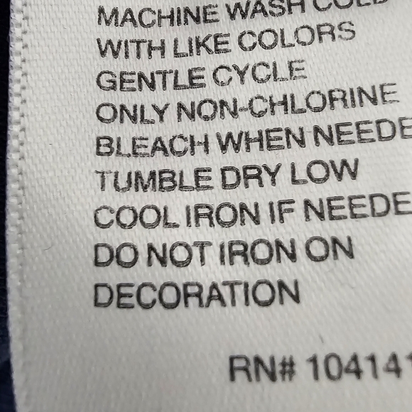 Reebok Navy Sweatshirt with Tie L - Picture 7 of 7